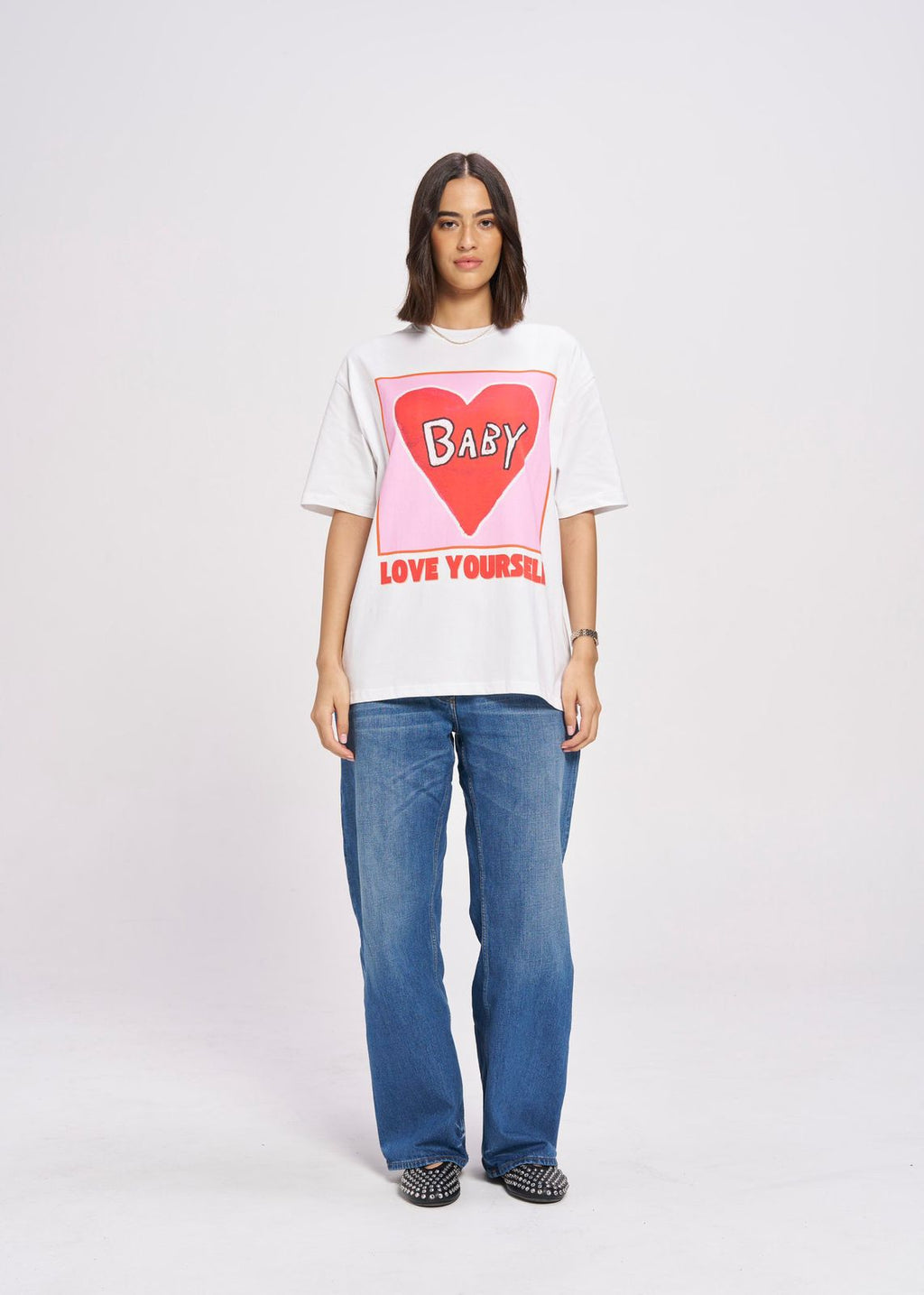 BABY,LOVE YOURSELF OVERSIZE TEE