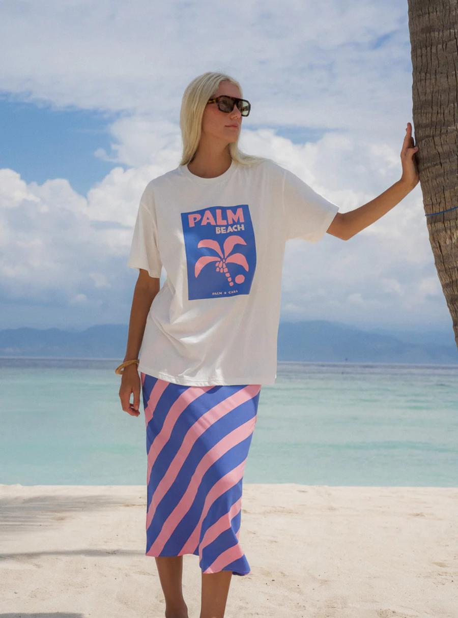 PALM BEACH POSTCARDS TEE