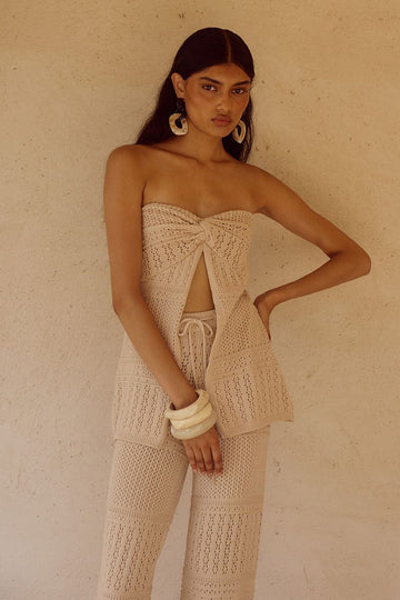 RILEY STRAPLESS KNIT TOP