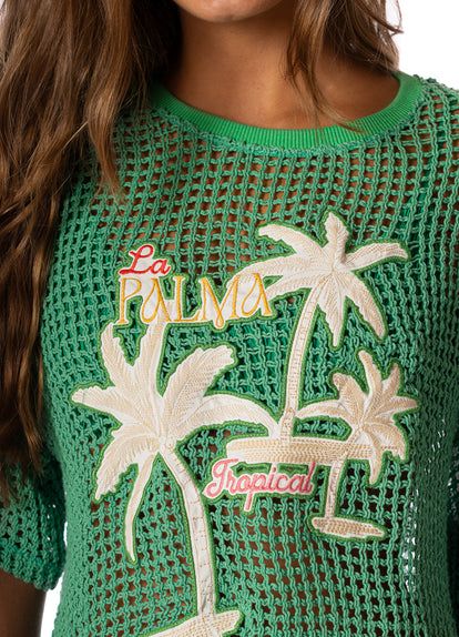 TROPICAL GREEN COTTA T-SHIRT