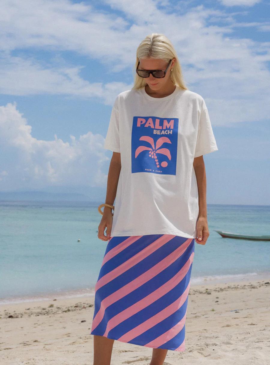 PALM BEACH POSTCARDS TEE