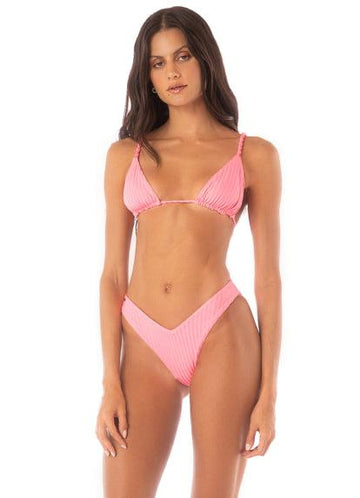 TAFFY PINK UPBRAID BIKINI TOP