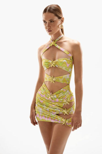 COUPE SEASTAR SKIRT - WAVY GOLD
