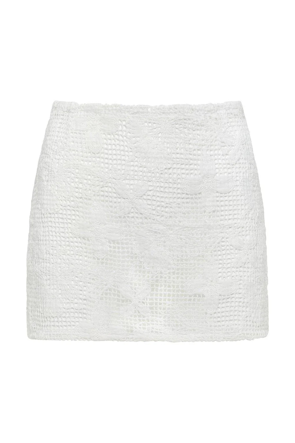 MARGARITA FLORAL LACE MICRO SKIRT