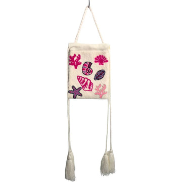 SEASHELL DRAWSTRING BAG