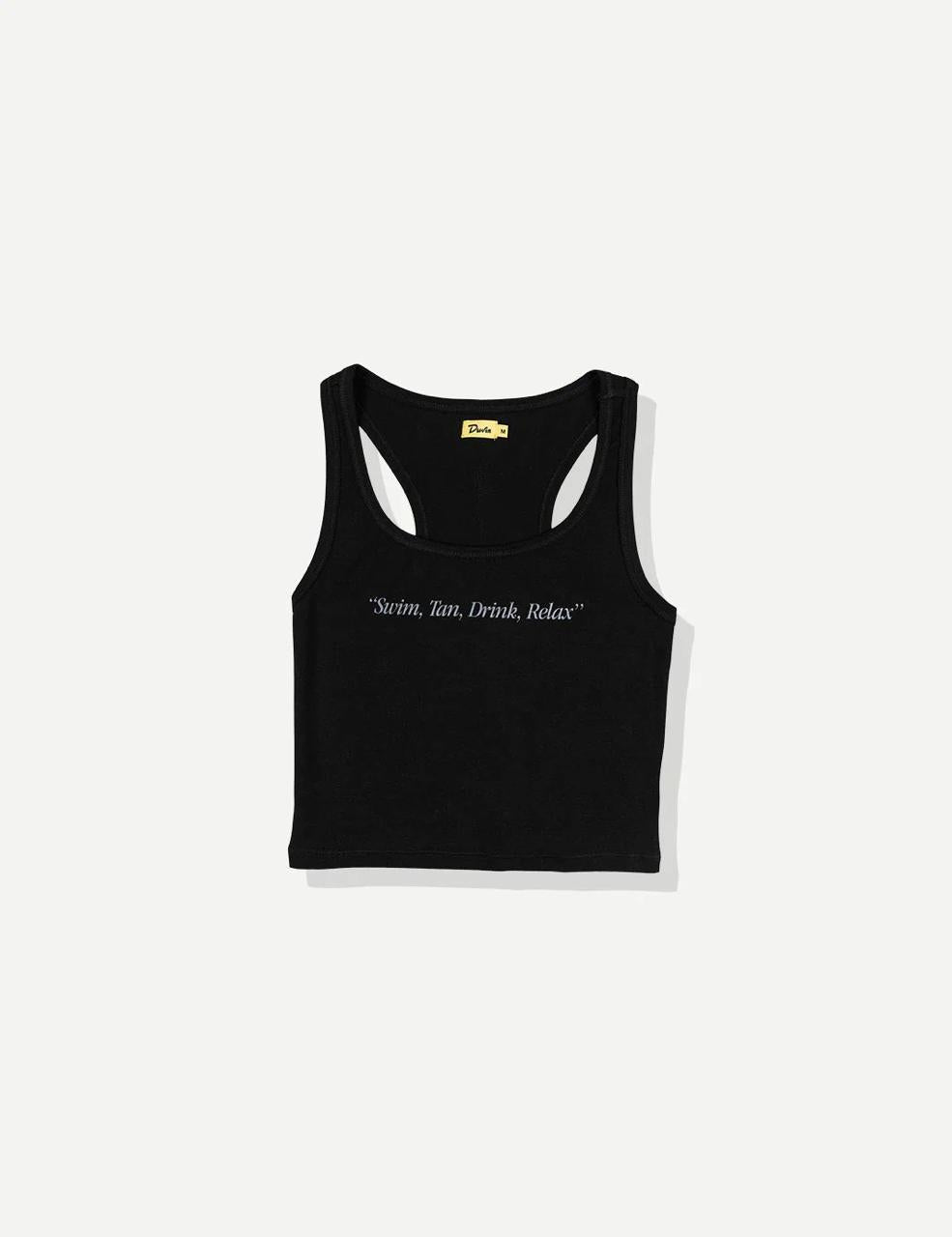 SWIM TAN RELAX RIBBED TANK