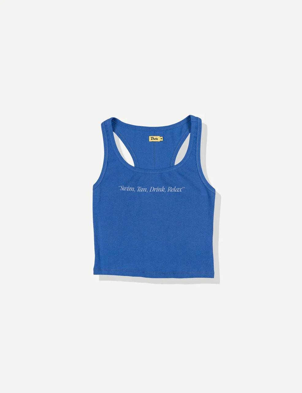 SWIM TAN RELAX RIBBED TANK