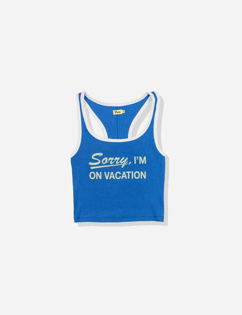 ON VACATION RIBBED TANK