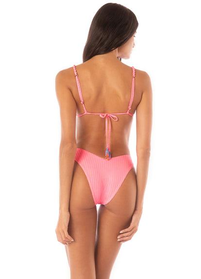 TAFFY PINK UPBRAID BIKINI TOP