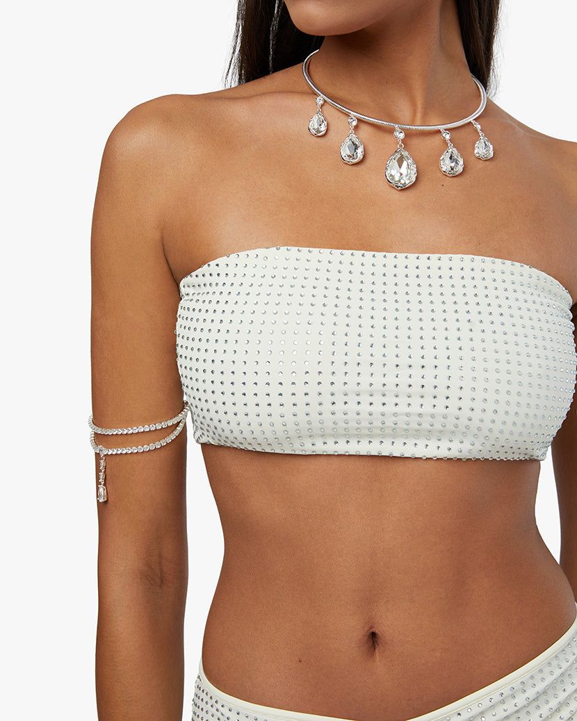 CRYSTAL BANDEAU TOP