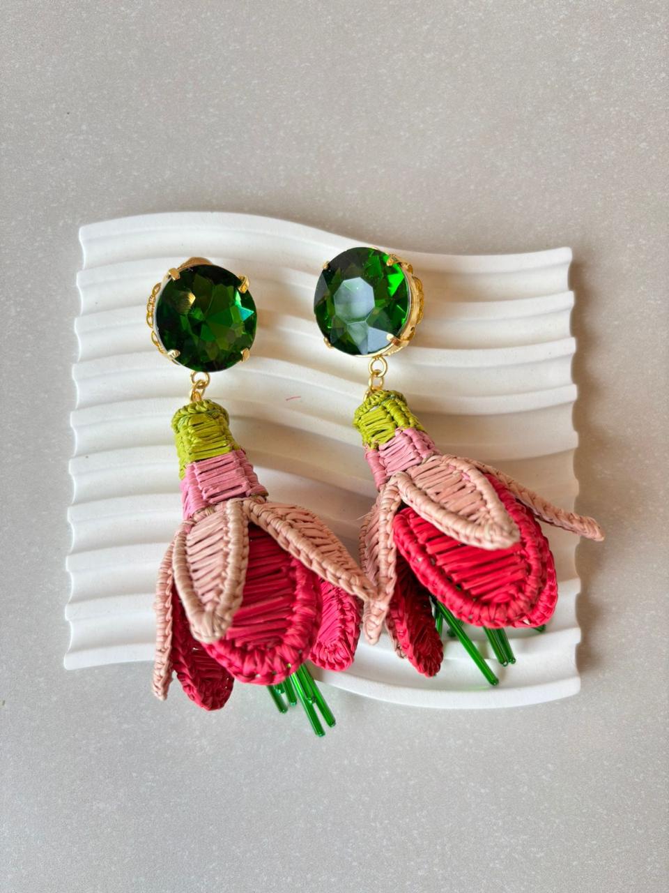 BORRACHERO PINK EARRINGS