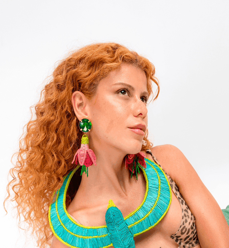 BORRACHERO PINK EARRINGS